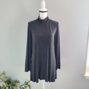 Cable & Gauge Gray Turtleneck Tent Top Size L